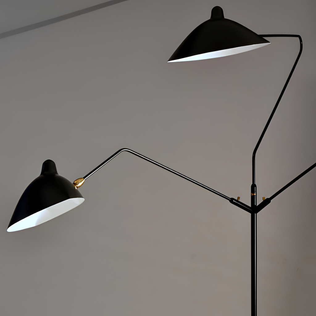 Industriel Minimalistisk Gulvlampe - Justerbar