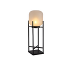 Geometrisk Industriel Solcelle Gulvlampe - Minimalistisk