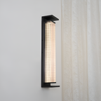 Rillet Lineær Solenergi Væglampe - Minimalistisk
