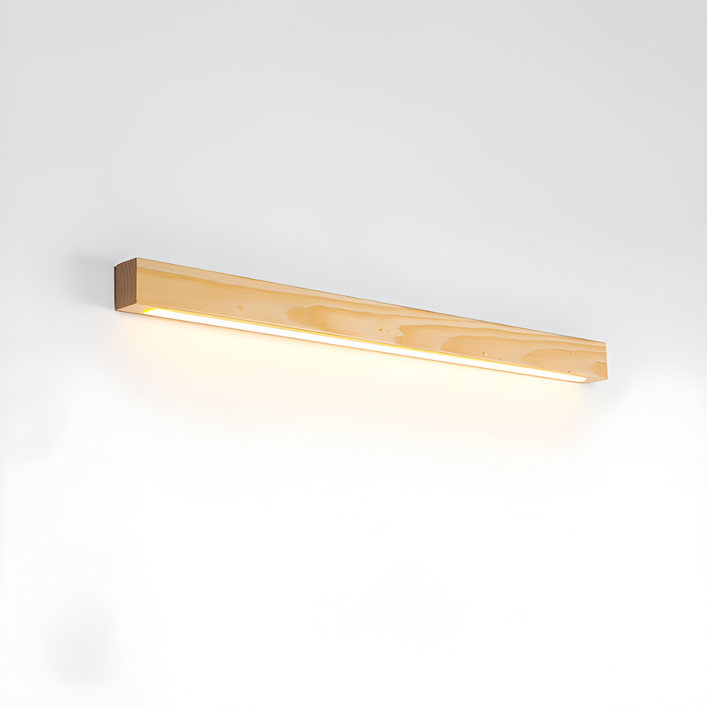 Lineær Træ Geometrisk Væglampe - Minimalistisk