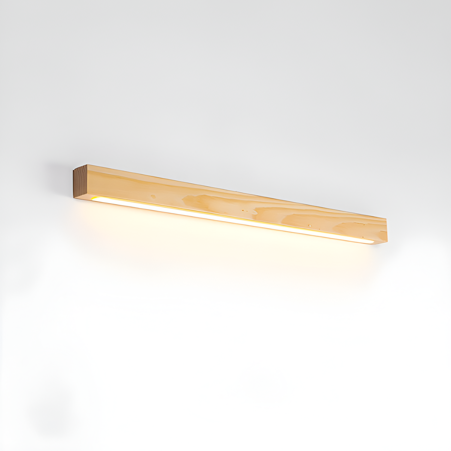 Lineær Træ Geometrisk Væglampe - Minimalistisk