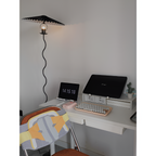 Plisseret Bølget Gulvlampe - Minimalistisk