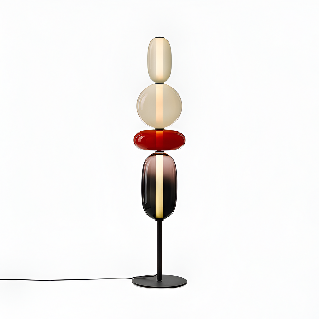 Stablet Geometrisk Glasgulvlampe - Moderne