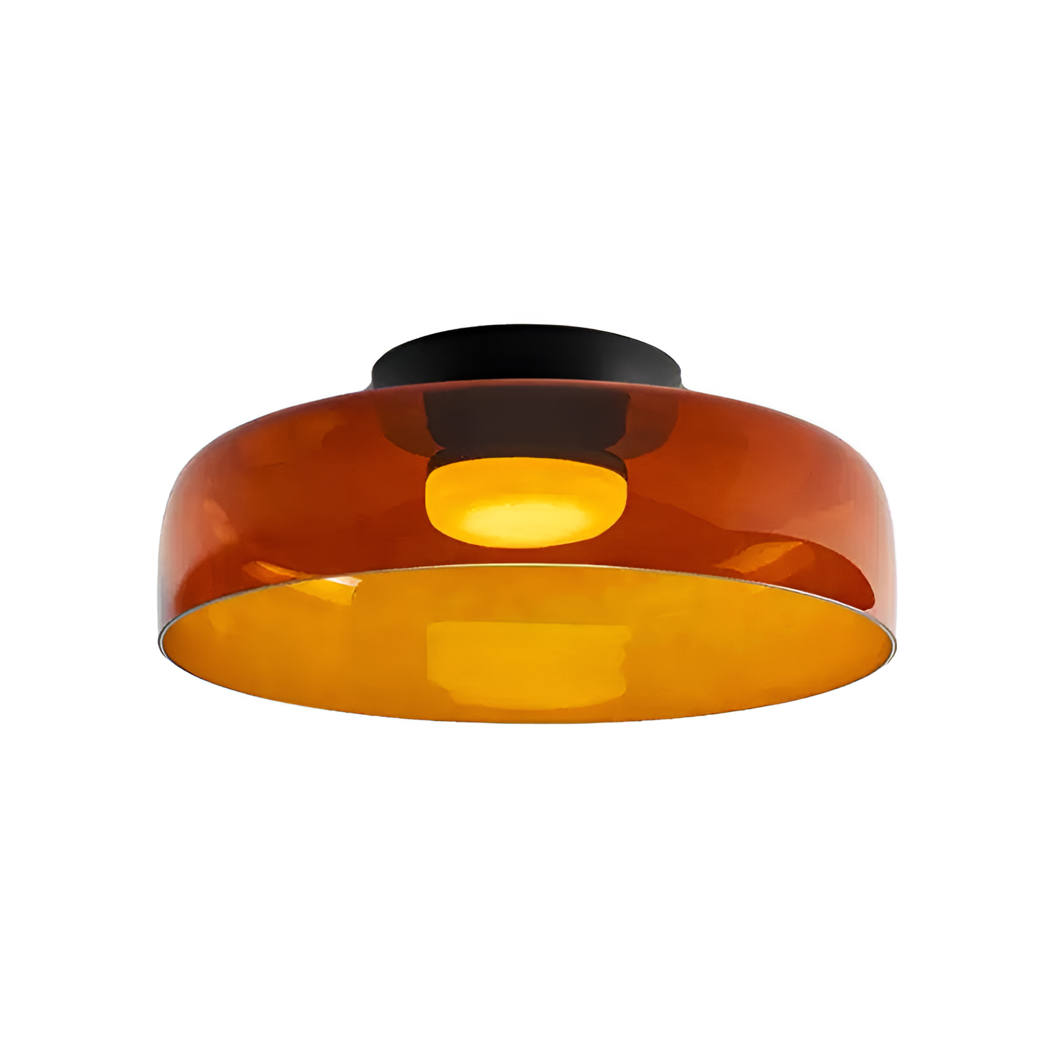 Flerlaget Transparent Glasloftlampe - Minimalistisk