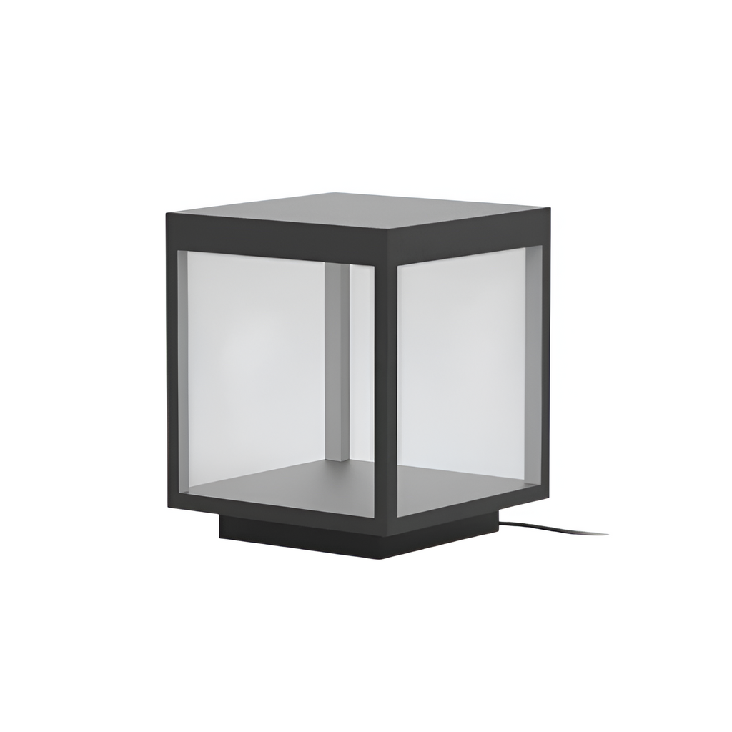 Geometrisk Solcellelampe til Udendørsbrug - Minimalistisk