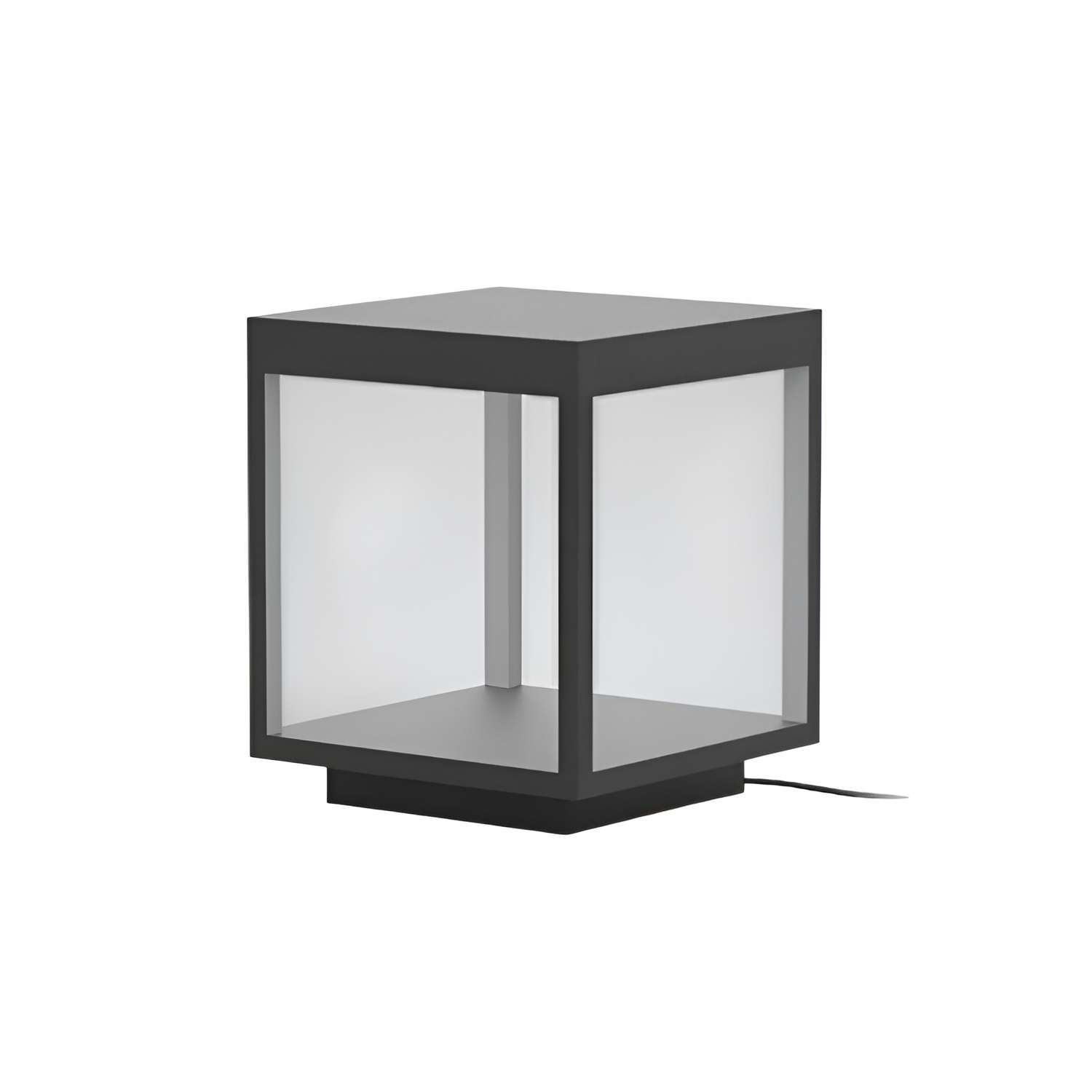 Geometrisk Solcellelampe til Udendørsbrug - Minimalistisk