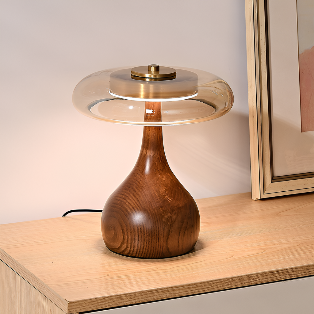 Mid-Century Mushroom Bordlampe - Dæmpbar