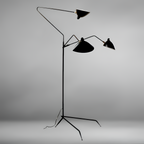 Industriel Minimalistisk Gulvlampe - Justerbar