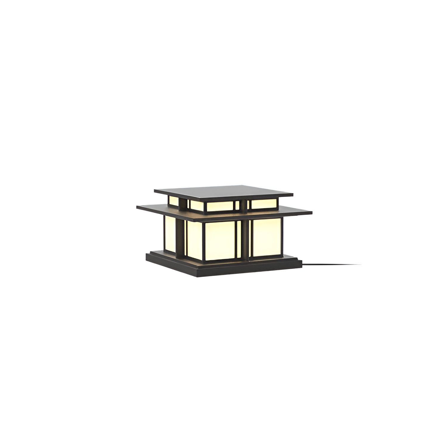 Minimalistisk Solcelle-søjlelampe - Industriel