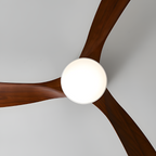 Nordisk Træ Loftsventilatorslampe - Justerbar