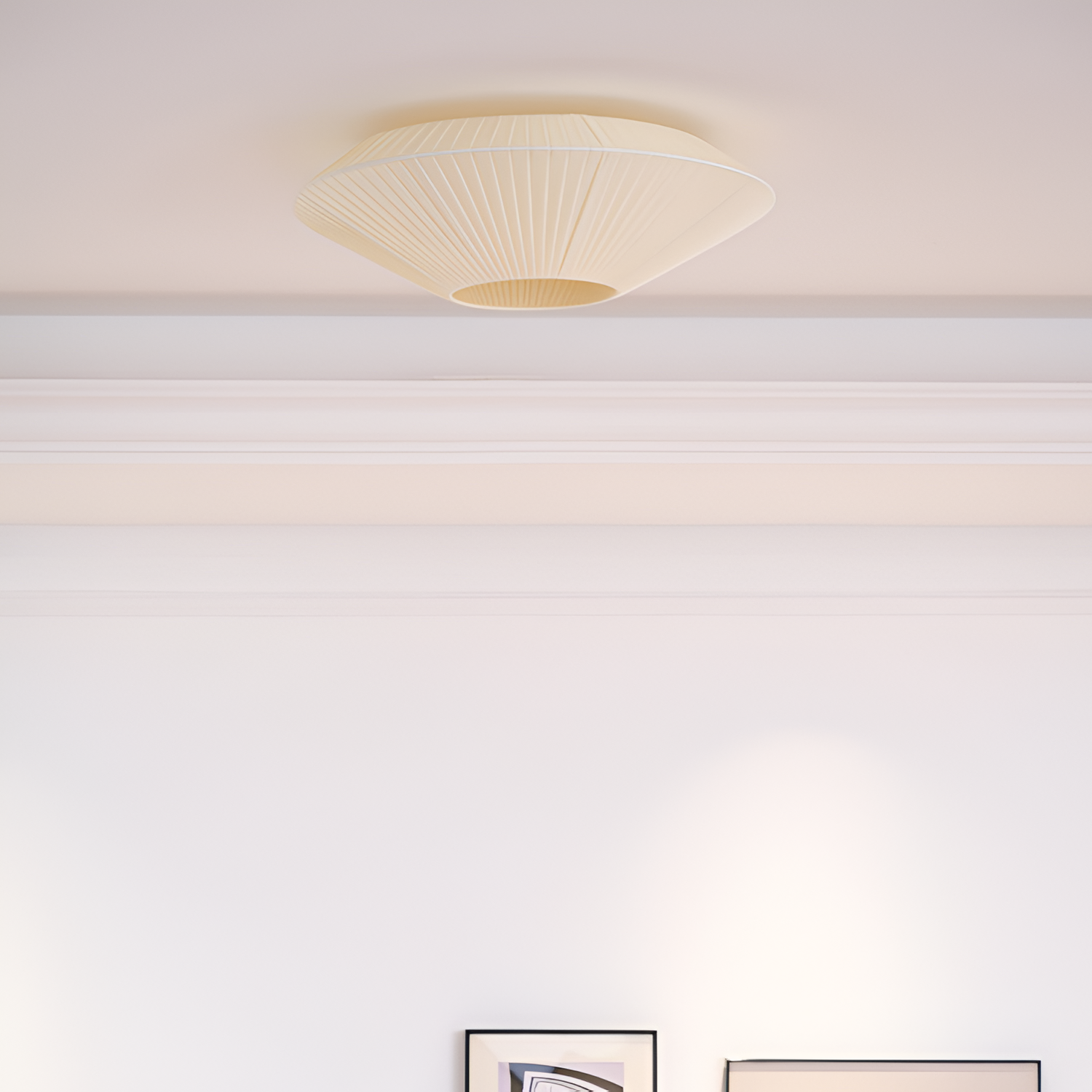 Plisseret Minimalistisk Loftlampe - Dæmpbar