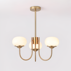 Mid Century Globe Lysekrone - Flere Lyskilder