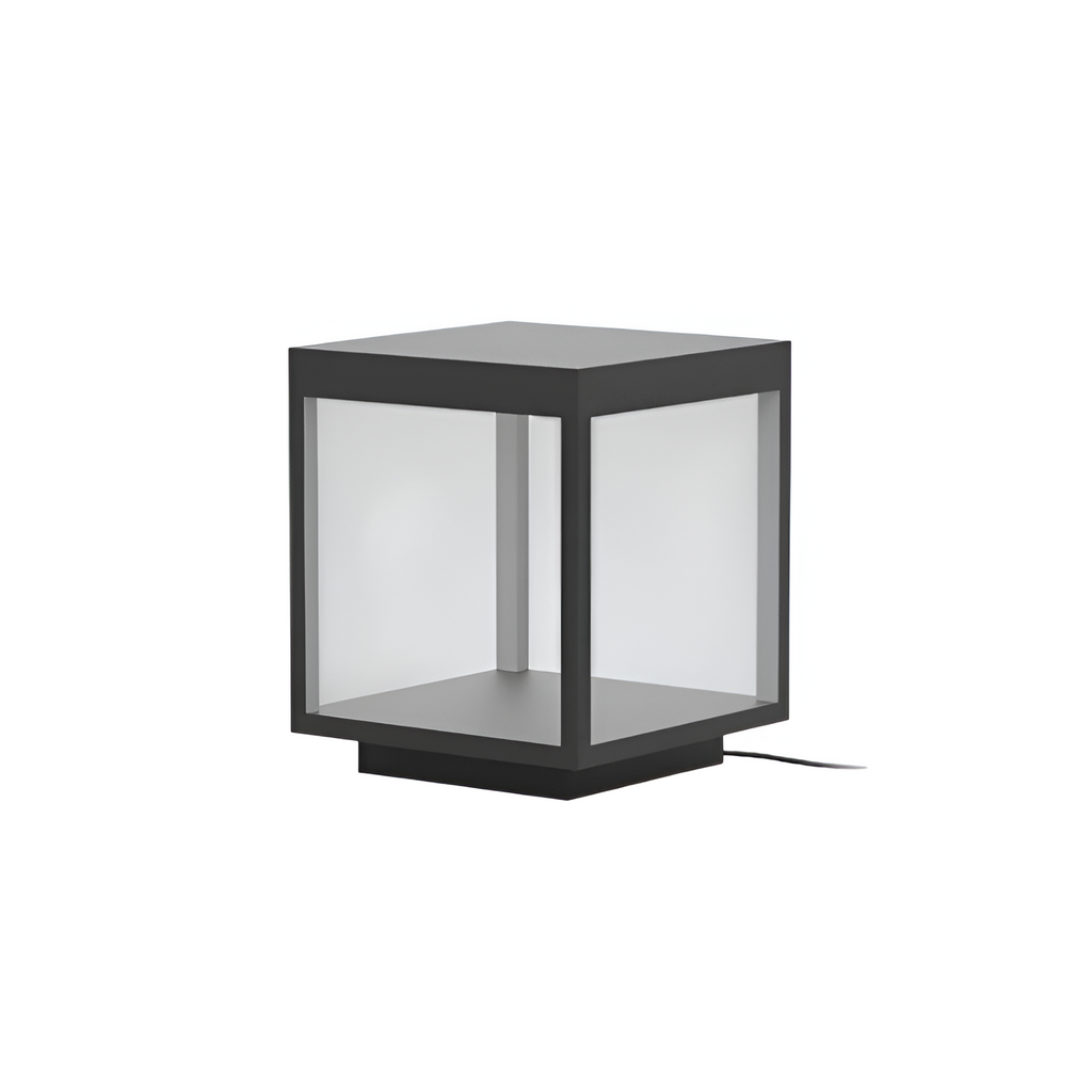 Geometrisk Solcellelampe til Udendørsbrug - Minimalistisk