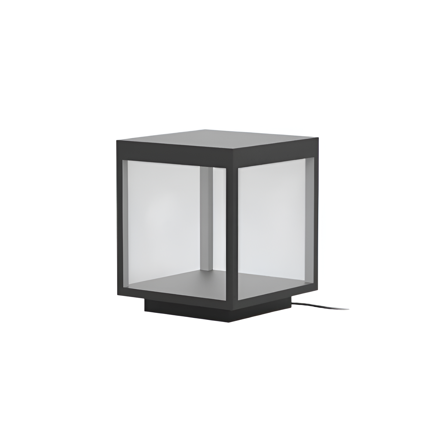 Geometrisk Solcellelampe til Udendørsbrug - Minimalistisk