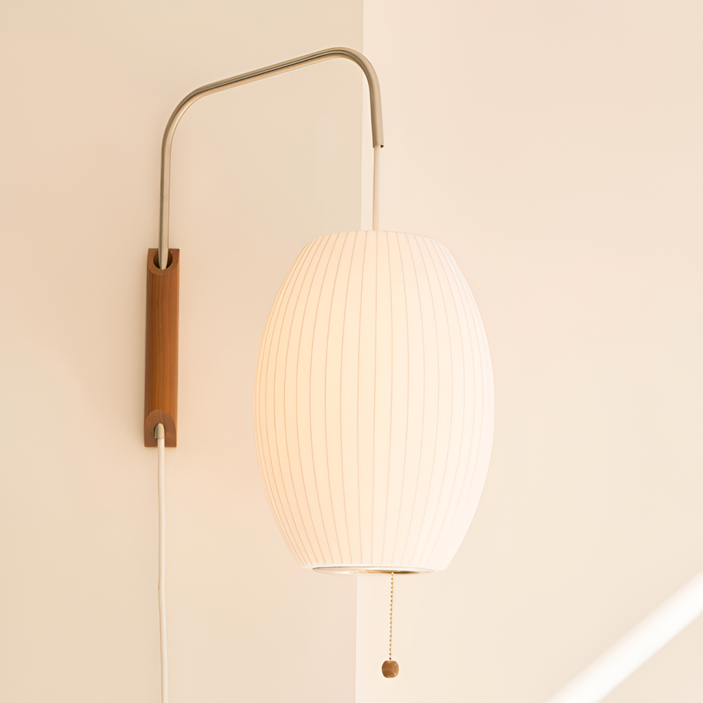 Svingarm Rillet Væglampe - Minimalistisk