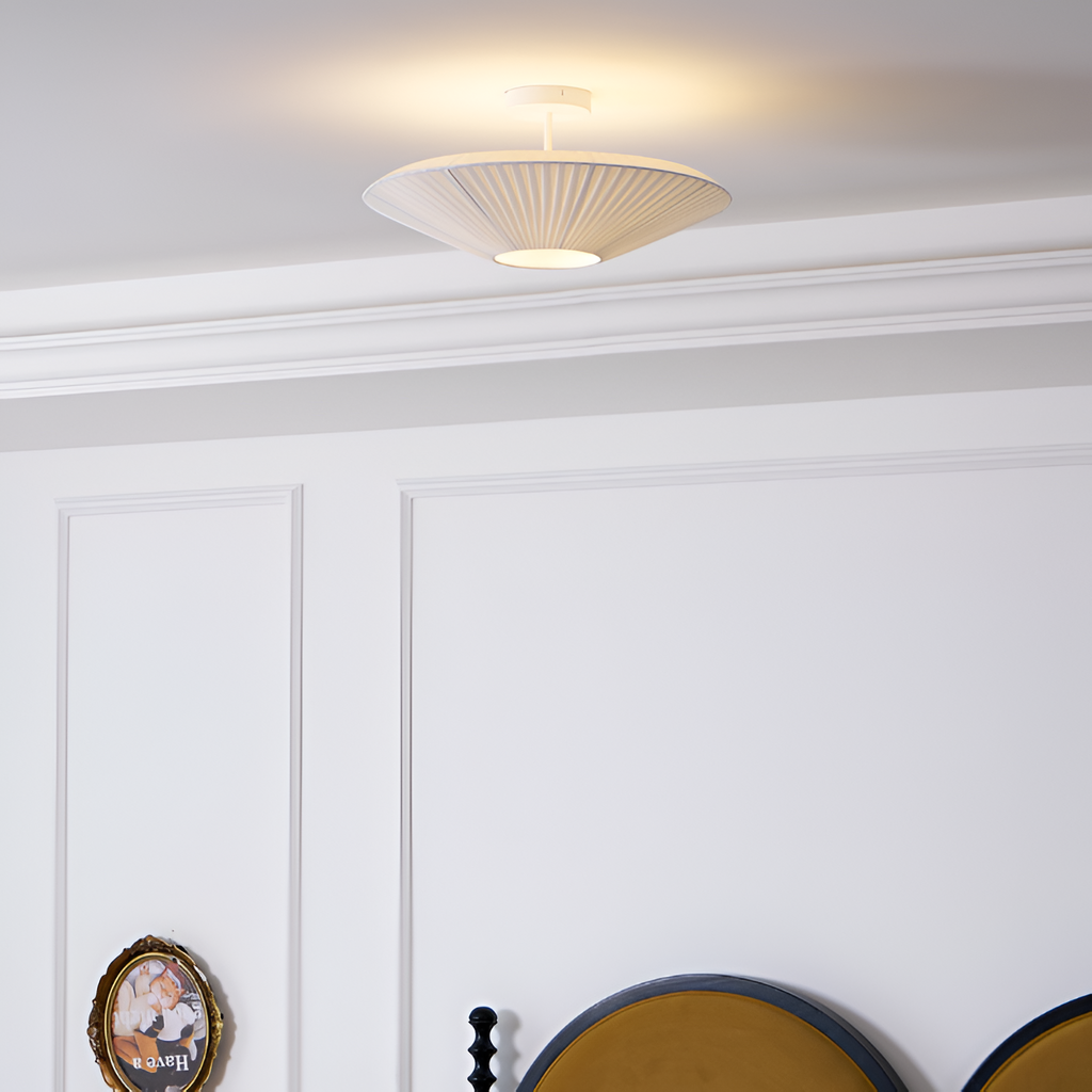 Plisseret Minimalistisk Loftlampe - Dæmpbar