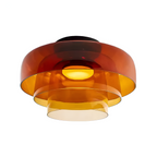Flerlaget Transparent Glasloftlampe - Minimalistisk