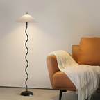 Plisseret Bølget Gulvlampe - Minimalistisk