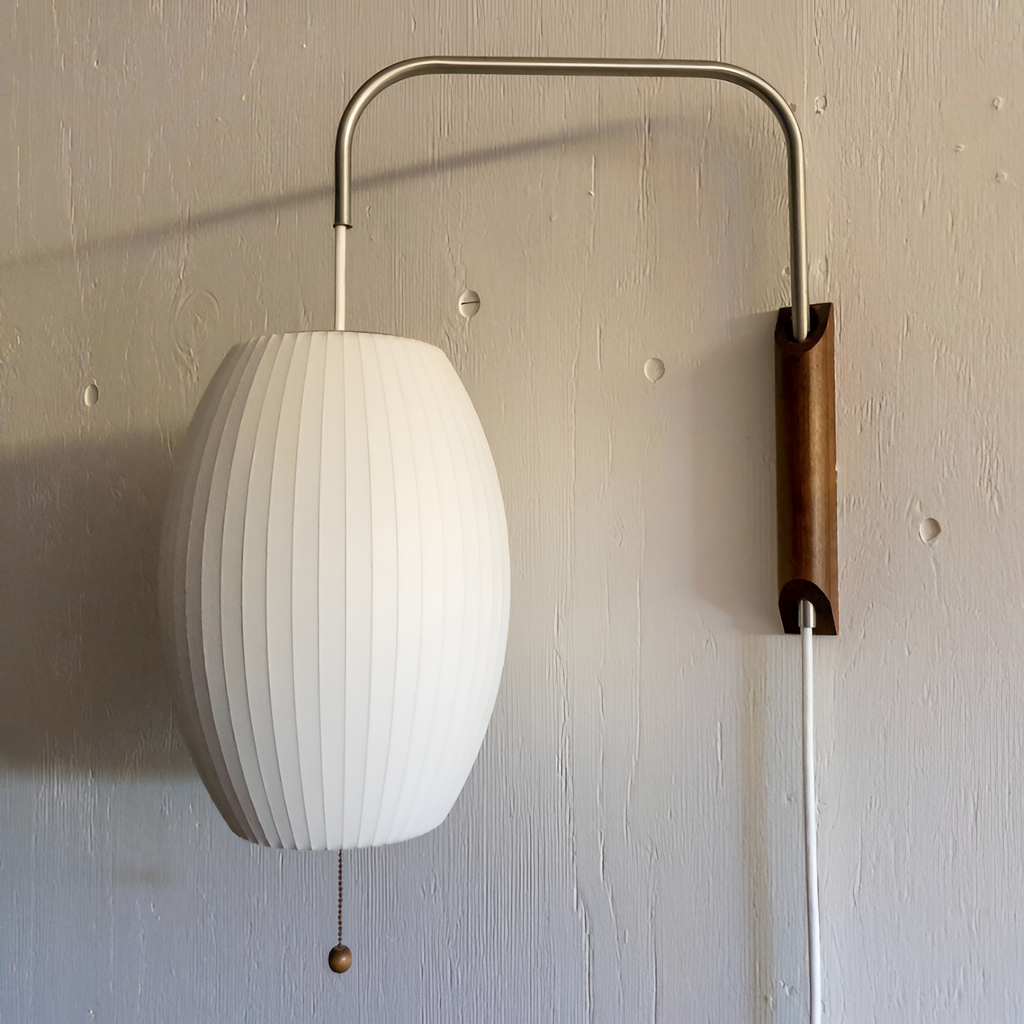 Svingarm Rillet Væglampe - Minimalistisk