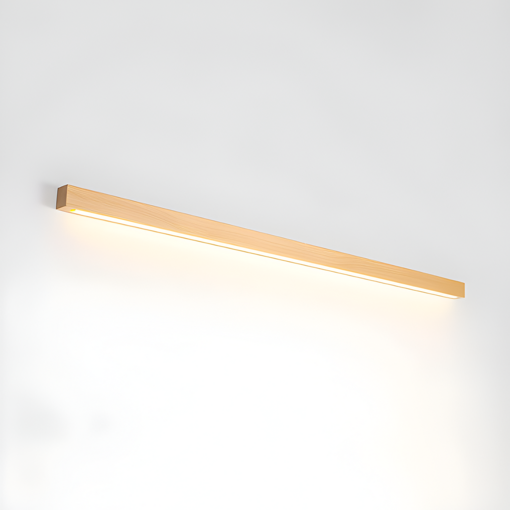Lineær Træ Geometrisk Væglampe - Minimalistisk