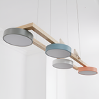 Nordisk Lineær Lysekrone - Minimalistisk