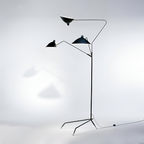 Industriel Minimalistisk Gulvlampe - Justerbar