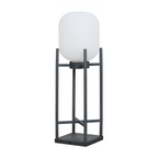 Geometrisk Industriel Solcelle Gulvlampe - Minimalistisk