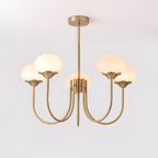 Mid Century Globe Lysekrone - Flere Lyskilder