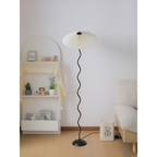 Plisseret Bølget Gulvlampe - Minimalistisk