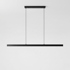 Lineær Sort Pendel - Minimalistisk Spisestue Belysning