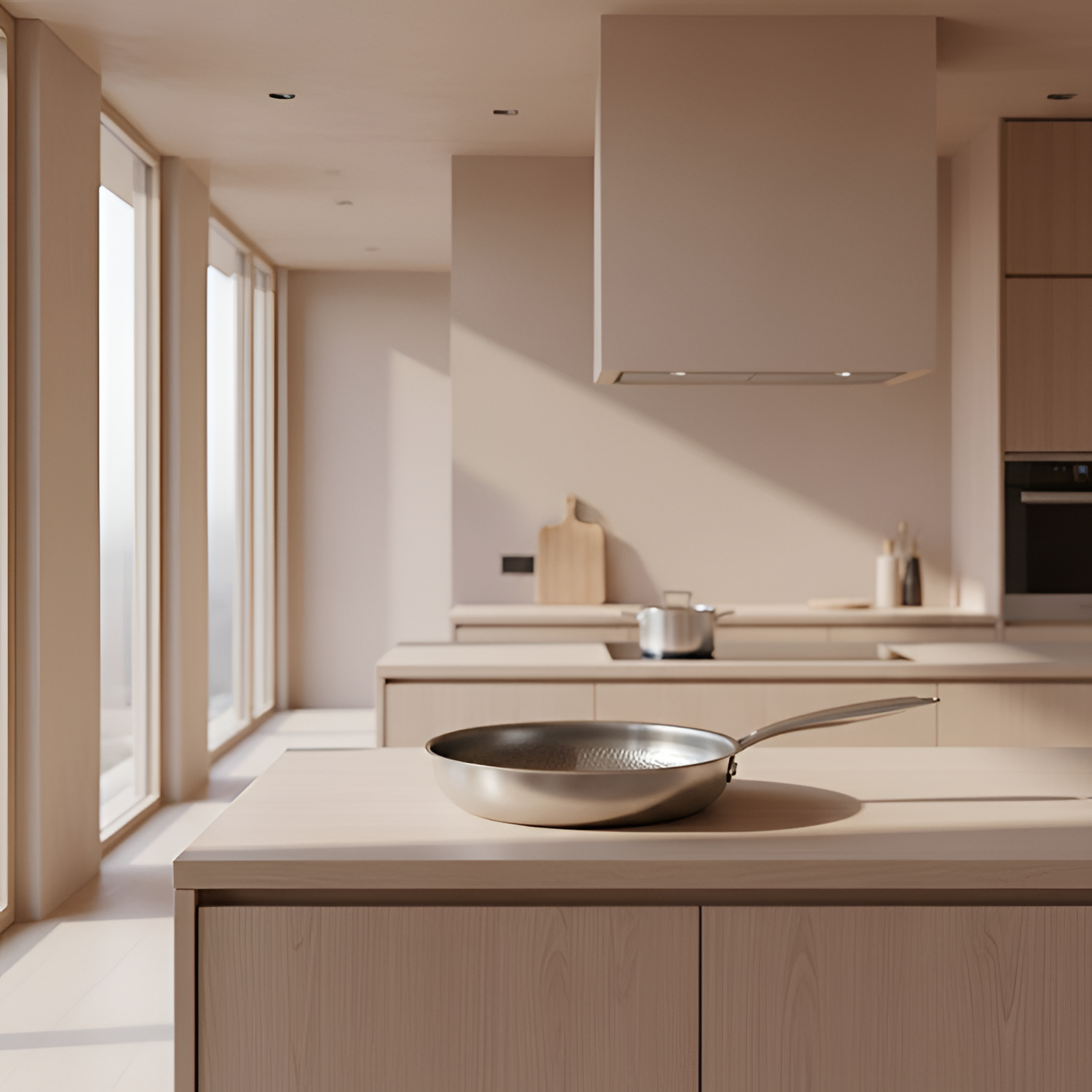 Titanium Hammeret Non-Stick Pande - Til Induktion