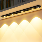 Trådløs LED-skinnelampe med sensor