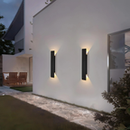 Sort væglampe – moderne LED-udendørsbelysning