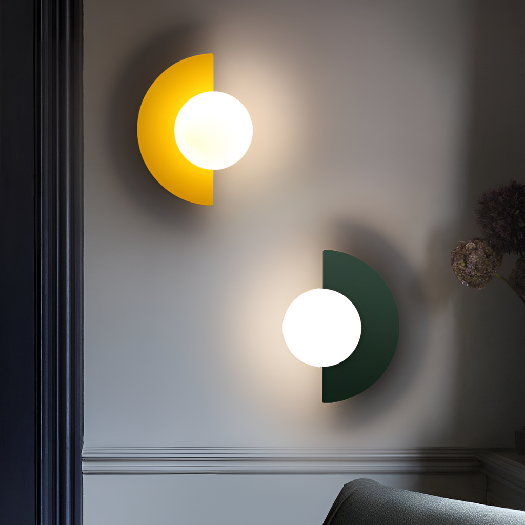 Minimalistisk Geometrisk Væglampe - Drejelig