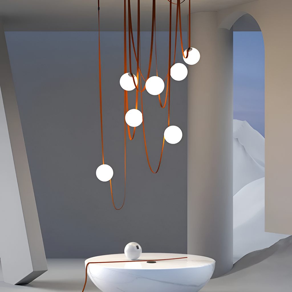 Italiensk-inspireret pendel med draperet design