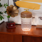 Minimalistisk Facetteret Bærbar Lampe - Ledningsfri