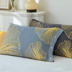 Funda de Almohada Floral Ginkgo - Con Botones