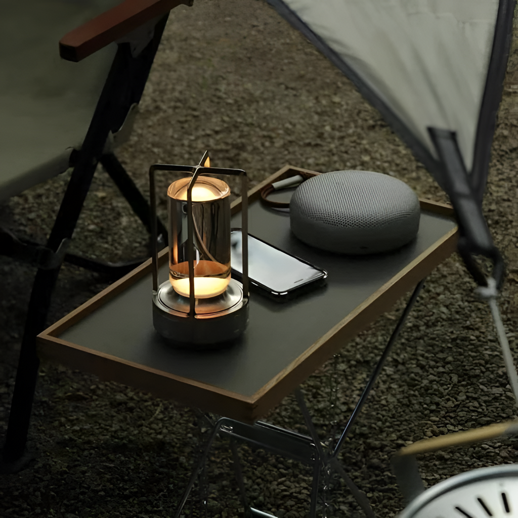Bærbar Lanterne Bordlampe - Trådløs Stemningsbelysning