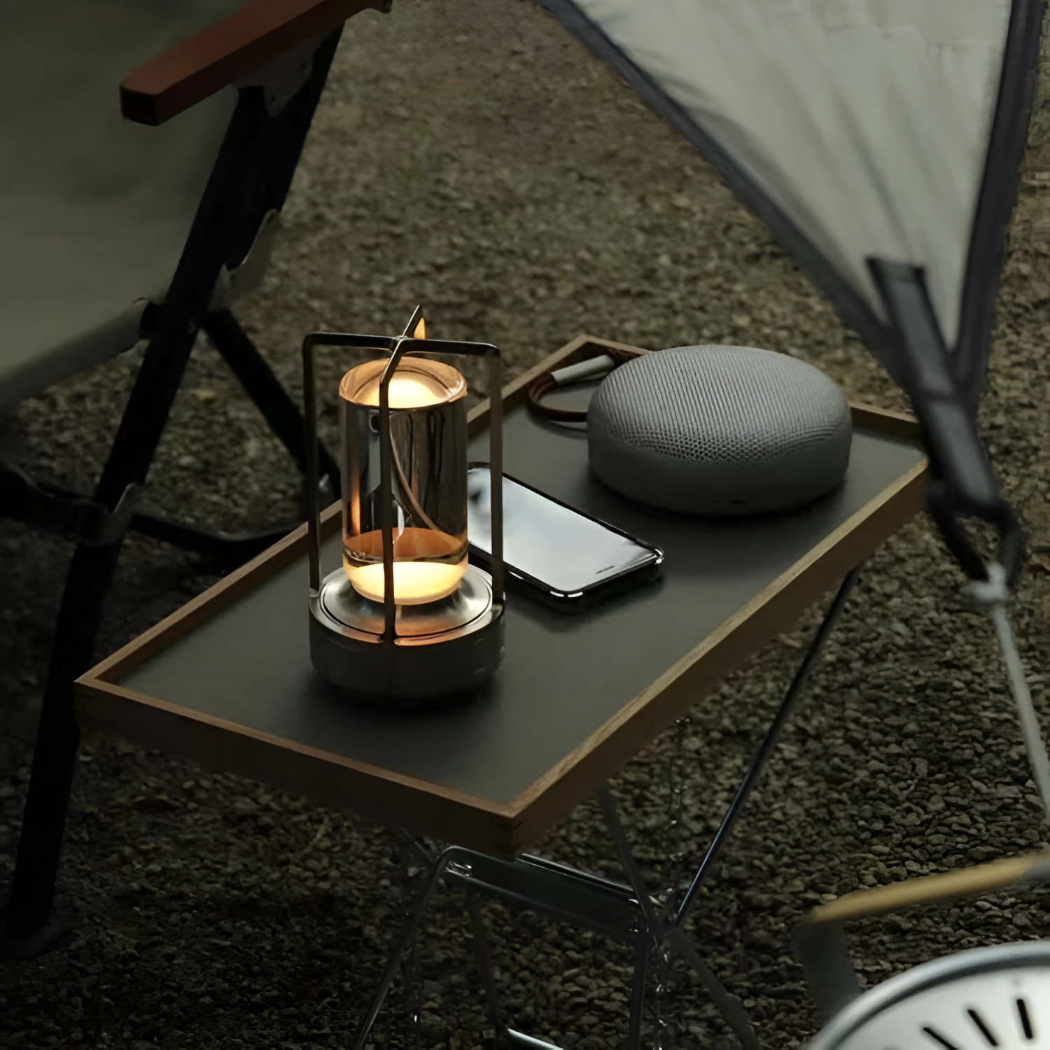 Bærbar Lanterne Bordlampe - Trådløs Stemningsbelysning