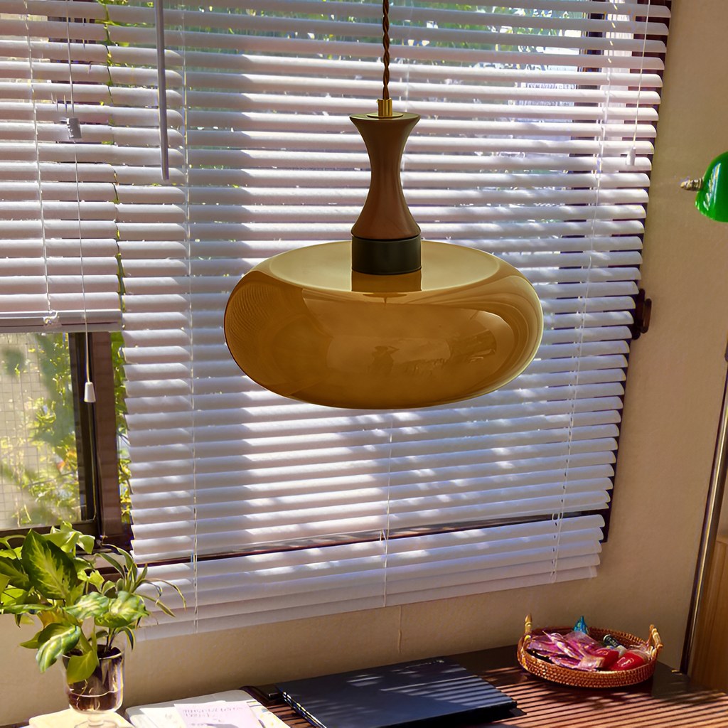 Retro Blankt Pendellampe - Dansk Vintage Stil