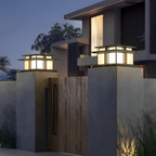 Zen-stil Solcellelampe til Søjle - Minimalistisk