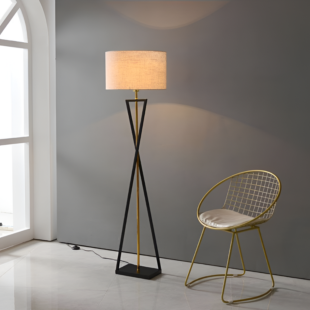 Minimalistisk Geometrisk Gulvlampe - Moderne Belysning