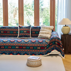 Bohemisk Geometrisk Sofatæppe - Marokkansk Stil