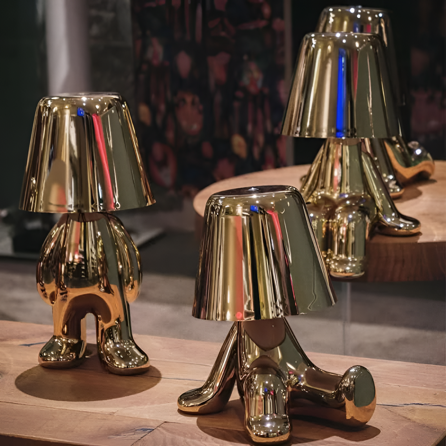 Moderne Skulpturel Bordlampe - Dekorativ