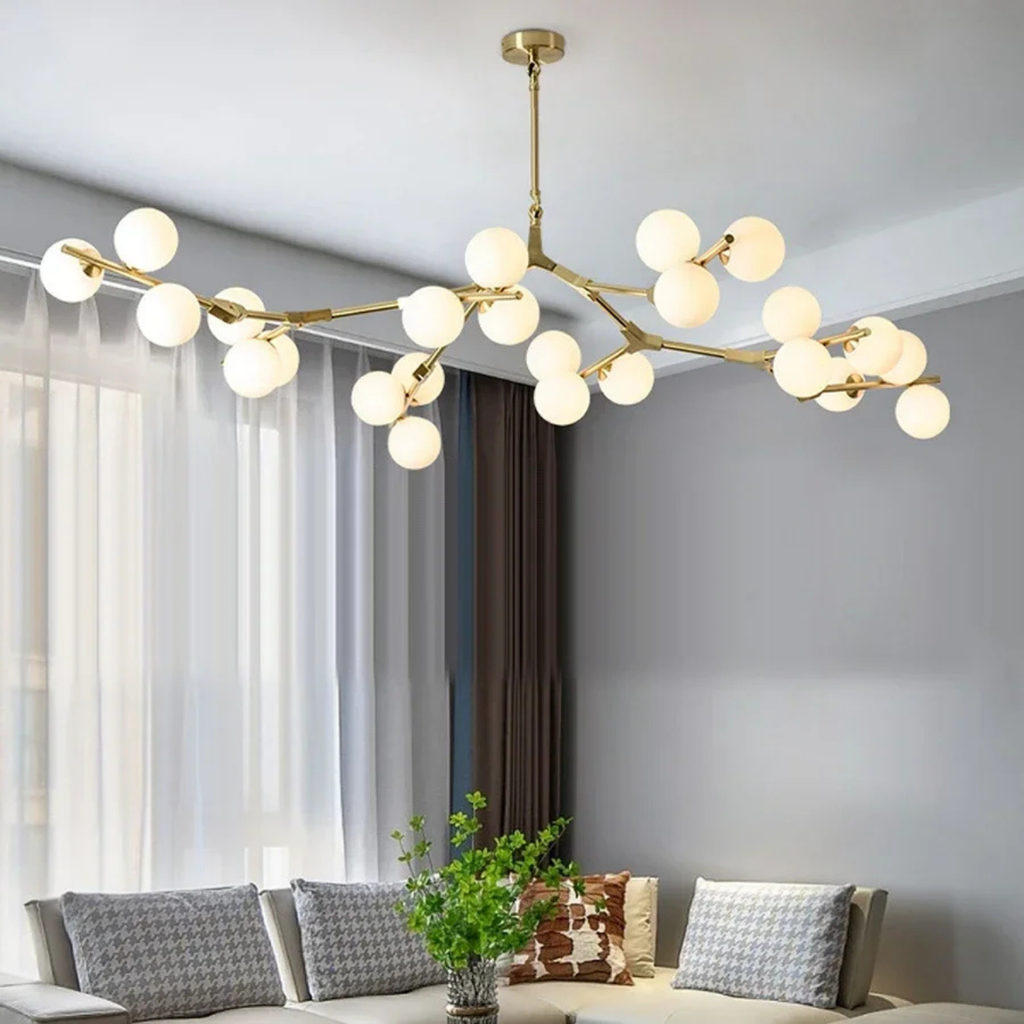 Moderne pendel med trægren-design