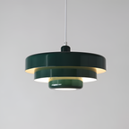 Vintage rund pendel i flere lag af metal – nordisk stil