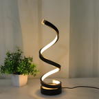 Minimalistisk Spiral Bordlampe - Dæmpbar