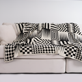 Geometrisk Mønstret Plaid - Vendbar