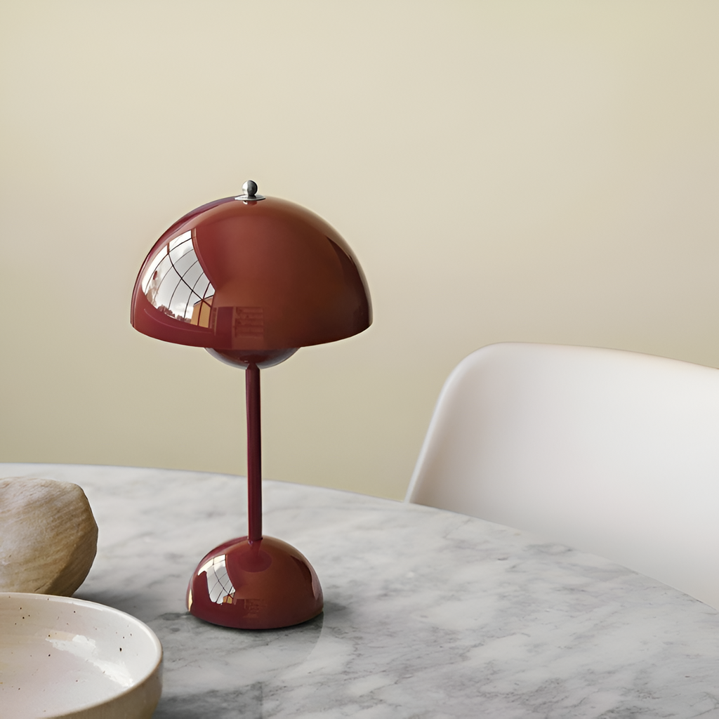 Minimalistisk Retro Kuppel Bordlampe - Ledningsfri