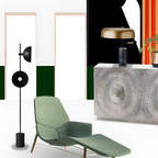 Minimalistisk Geometrisk Bordlampe - Industriel